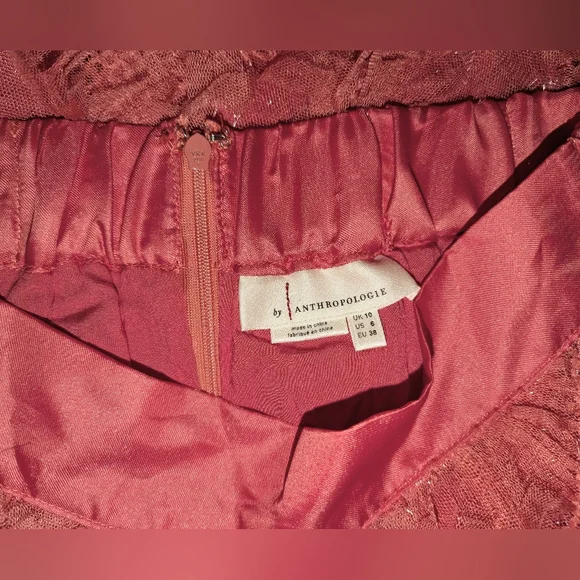 Anthropologie Like New Long Ruffled Skirt - Picture 4 of 6